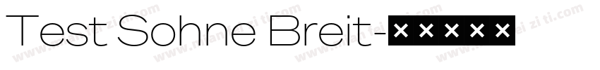 Test Sohne Breit字体转换